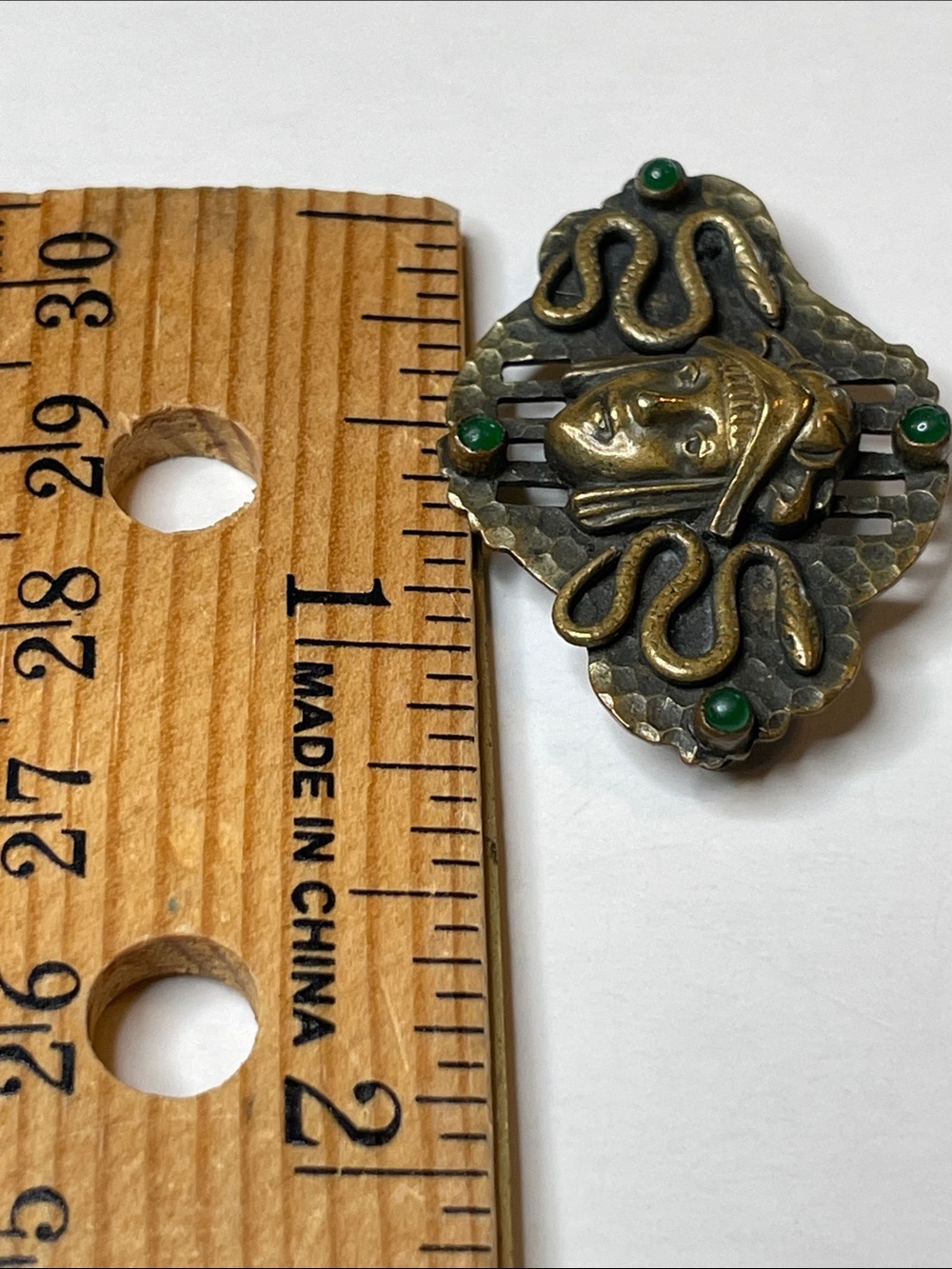 Vintage Egyptian Revival Pharaoh Victoria Era Brooch - Picture 7 of 8